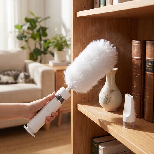 360° Rotating Electric Duster with Dual Speed Settings - lifestyle