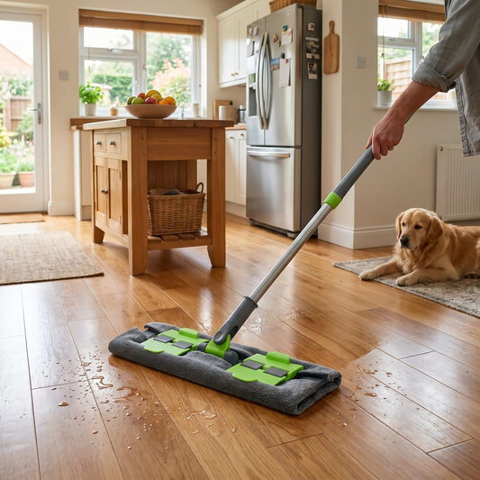 360° Spin Mop with Telescopic Handle – Microfiber Cleaning Tool - lifestyle