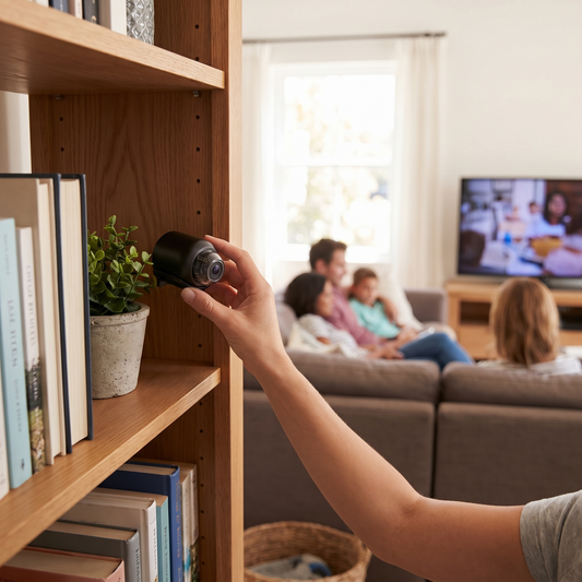 4K HD Mini Security Camera with Wide-Angle Lens and Storage Features - lifestyle