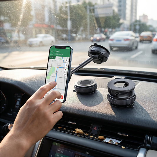 360° Rotating Magnetic Phone Mount with Suction Cup - lifestyle