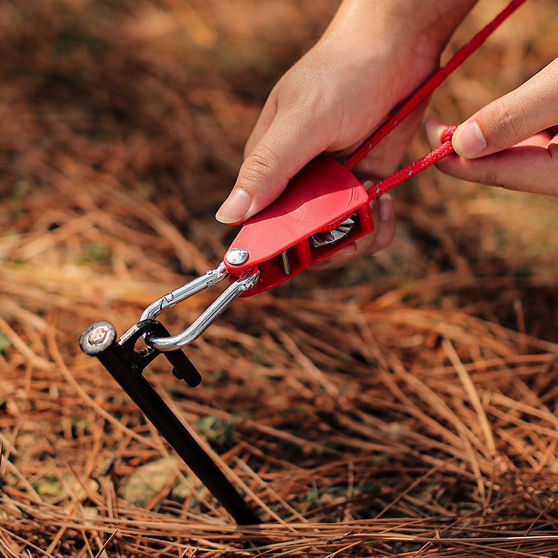 4-Piece Tent Guyline Set with Roller Buckles