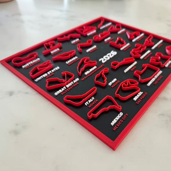 2026 Formula Racing Track Calendar with Stand
