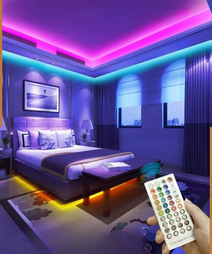 15m Smart LED Light Strip with App & Remote