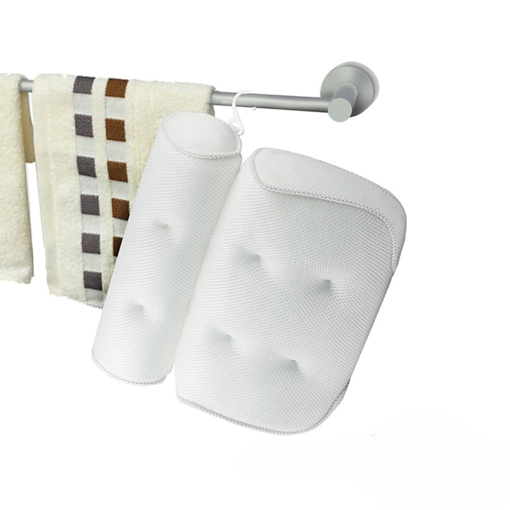 3D Mesh Bath Pillow - Ergonomic Neck Support
