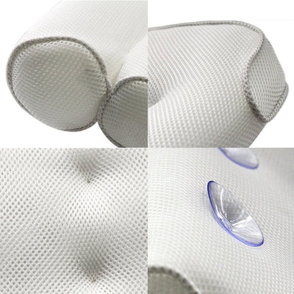 3D Mesh Bath Pillow - Ergonomic Neck Support