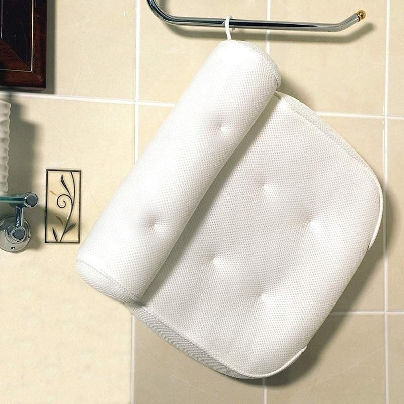 3D Mesh Bath Pillow - Ergonomic Neck Support