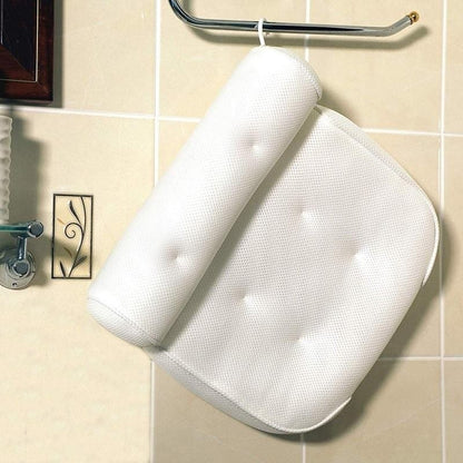 3D Mesh Bath Pillow - Ergonomic Neck Support