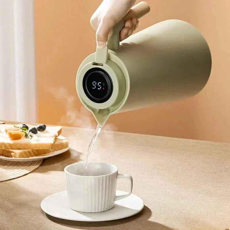 1L Insulated Flask with Digital Temperature Display